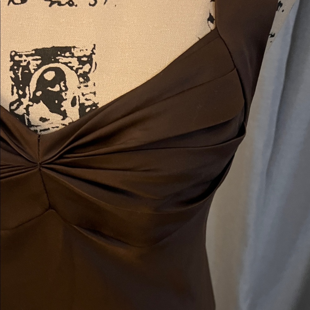 Calvin Klein Elegant Brown Backless Dress - Picture 3 of 5